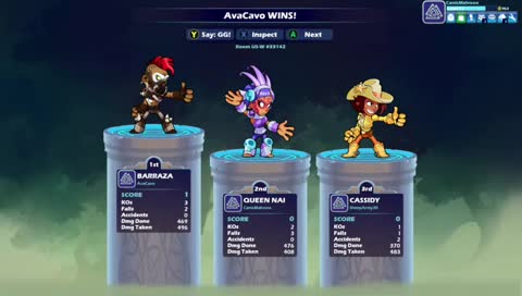 playing brawlhalla with friends