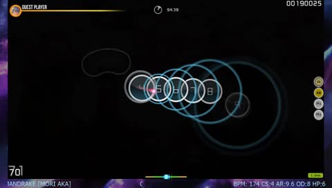 actively clicking circles