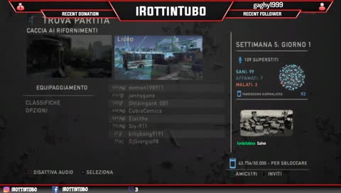 Ritorno di fuoco su Fazioni online! Con G1oSth