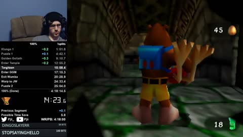 Banjo-Tooie 100% Attempts - [WR: My PB | Goal:4:17:xx] - !100% | !300