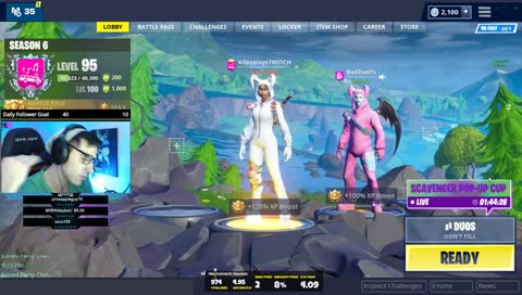 Duo Snipes! Kill Me And The Baddad :D | Top 400 Kills PC Worldwide| !sub !youtube | Fortnite With @kilbyplays