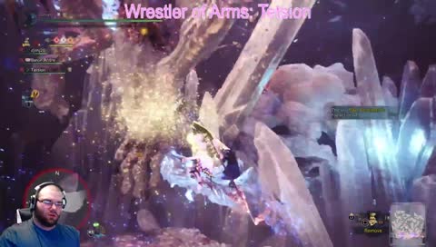 INTENSE ARM WRESTLING and some hunts too I guess - !id to join - MH:W PS4