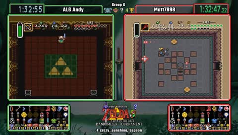 A Link To the Past Randomizer Fall 2018 Tournament. Matt7898 vs ALG Andy. !alttpr for info, !mode for settings