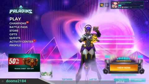 Paladins New Season: Placements come wish me luck