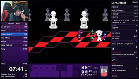 deltarune any% chillinos for PB and/or WR