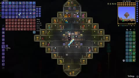 terraria　今日も建築メインかな
