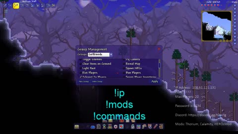 Public Terraria Server Open
