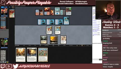Gaining all of the life with Healer's Hawk in Pauper!