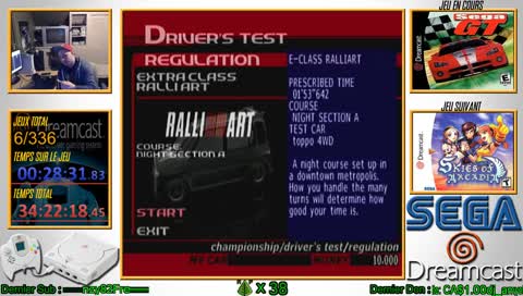 [QC/FR] Dreamcast Challenge 6/336 Sega GT choisi par DJ_Amyotte!!!