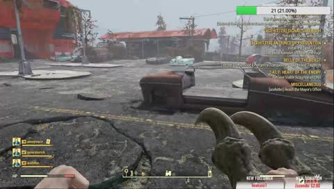 Otter the Traveling Merchant! 24 Hours in Fallout 76! Celebrating 600 Followers