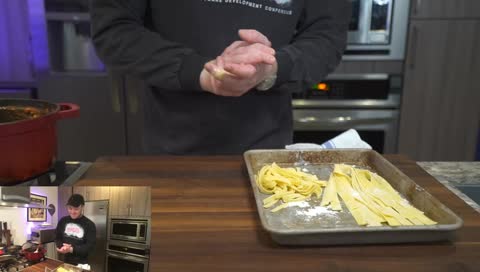 [COOKING] TAGLIATELLE BOLOGNESE (~), TIRAMISU, SCRATCH COFFEE GELATO