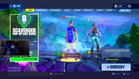 !xmas | Scavenger Pop-Up Cup Tourney W/ @RaG3_Strafe  | !Twitter: @NotFoolio | FORTNITE XBOX GAMEPLAY