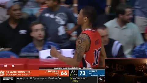 Auburn VS Duke  | Live Play-By-Play & Reations