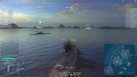 Warships test broadcast