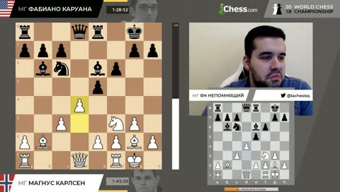 Карлсен - Каруана. Лондон. Матч на первенство мира. IX партия.