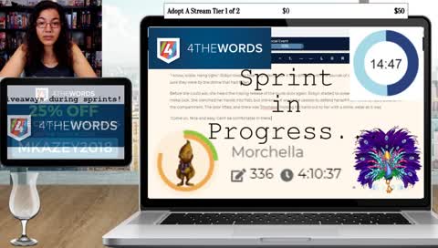 NaNoWriMo Day 21 pt 2! Write. Bake. Lush. | !4tw | !nano | !twitchwriters