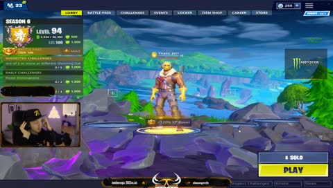 Back from Fnatic HQ solo grind! Check out !blackfriday • 3600 wins • !socials !creator