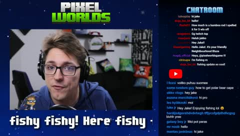 Fishing with Jake! [Pixel Worlds Live Stream]