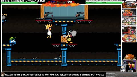 !today Thanksgiving Stream w/ Rob &  friends. Turkey...uh, Duck Game is served? Play bit !sounds to surprise Rob -Jackbox5 giveaway @10 sub