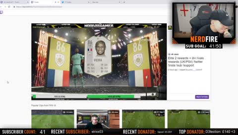 Opening a LOAD of Packs!!! Playing Subs in FUT Champs Prep with NEW 3 Mill Team! - Twitter @NerdFireYT