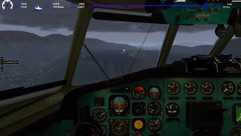 [X-Plane11] Cpt Yalen LFRS/LGKY (Nantes/Kalimnos) TU154M/Ivao