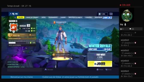 bienvenue sur mon live et venez jouer avec moi