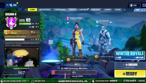 Fortnite [NL/ENG] game piet is aan wezig  1k gaat haar roze #gekke streamer #1k 