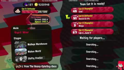 [GER-🔞] 🦑 #TeamDasBesteZuerst [Splatoon 2] 🦑 Später VRP!