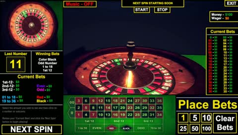 Roulette 24/7! Type !info to see your balance