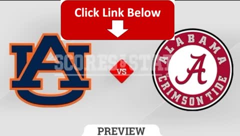 *((Ncaaf/Stream))*"Iron Bowl 2018"Alabama vs Auburn Live Streaming College Football Free 2018 NCAA Week 13