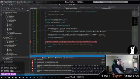 NEW OVERLAY - Unity3d Twitch Overlay v1.0.0.0 Live! - Working on game 1 - #unity #aspnet #indiedev #pixelart #gamedev #programming #indie