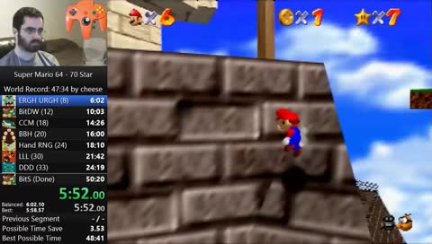 [N64] 70 Star Speedruns (PB = 50:20) !bitdeal