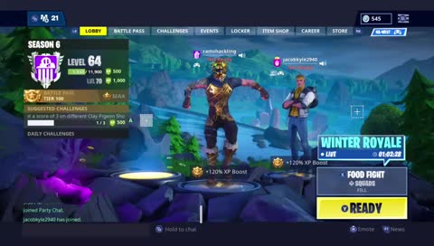 Fortnite BR.Duos/Squads. Open lobby. Anyone can join