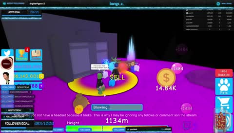 BUBBLE GUM SIM! NEW GAME! GETTIN THIS BREAD BOIZ || !commands 