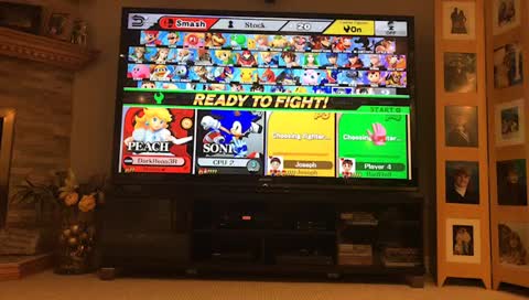 Super smash Bros Free for all (Natsu vs Sonic wells vs Juvia aka Melody the Octo)wolfing