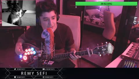 Rain ASMR, Live Looping Music to help you SLEEP ZZZZ... come mess with my lights!! !color