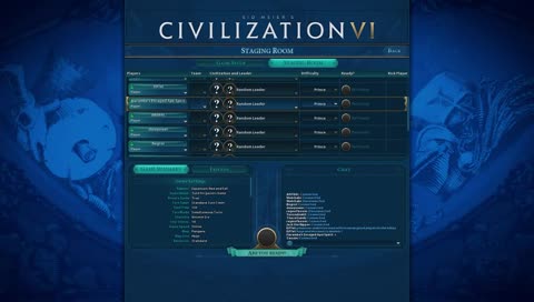 Civ 6 10-FFA CPL Competitive League [PANGEA] ZULU