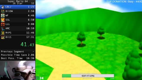 Super Mario 64 | 16 & 70 ★ (derust) speedruns [pb is 53:49] <3