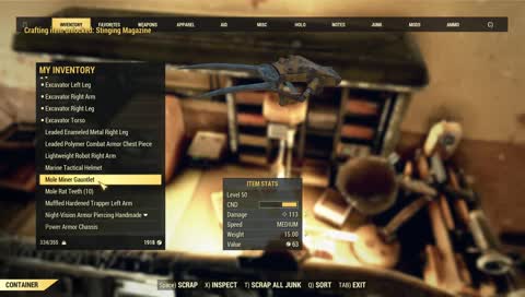 Fallout 76, Sunday teamplay, quests, quests, farming steel/springs, bugs, DAY ??