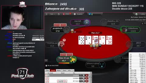 22$ MINI MILLION DEEP RUN 1ST 21 000$ LUL