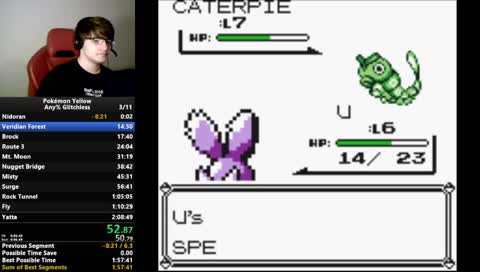 [GER/ENG] Pokémon Yellow: Any% Glitchless - Race with Marcherify & NesuPlays (!discord, !race)