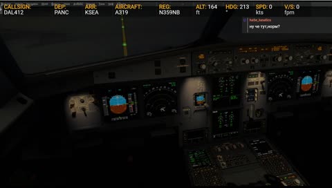 [RUS] Вокруг света за 80 этапов. Этап 1/80. DL412. Анкоридж (PANC) - Сиэтл (KSEA) !info в чате