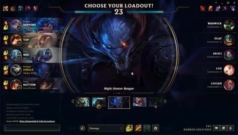 Rengar and chill come chat :)
