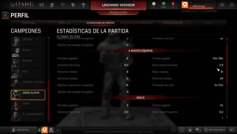 Primer contacto/ Quake Champions