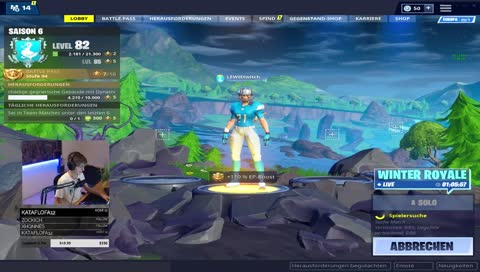 Alle spielen WINTER ROYALE ich spiel SOLO SQUADS. Das Gameplay steht bei uns an erster Stelle...