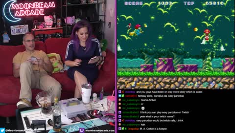 We chat, drink and play retro games.