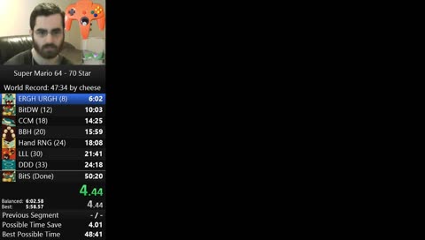 [N64] 70 Star (PB = 50:20)
