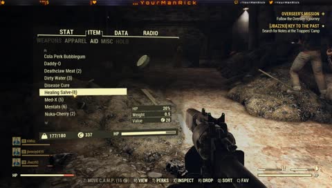 Your Man Rick Playing Fallout 76