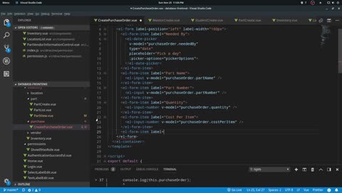 Spring + Vue.js | Programming an inventory system | Robotics Team 3256