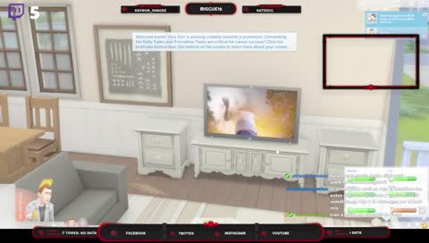 Misgue's wife on today's stream